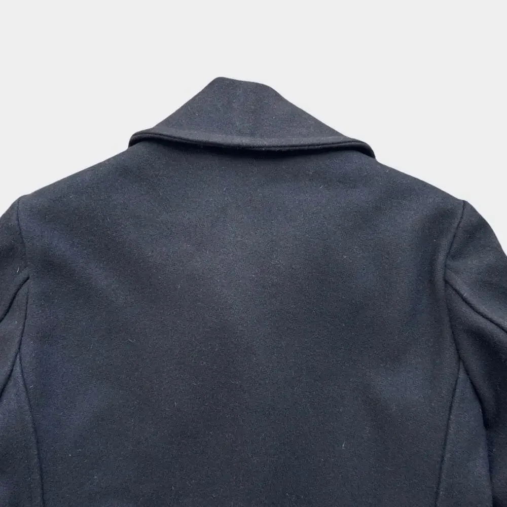 Vintage Fox Knapp Men’s Blavy Wool Peacoat Size 42 USA Made Double Breasted Coat